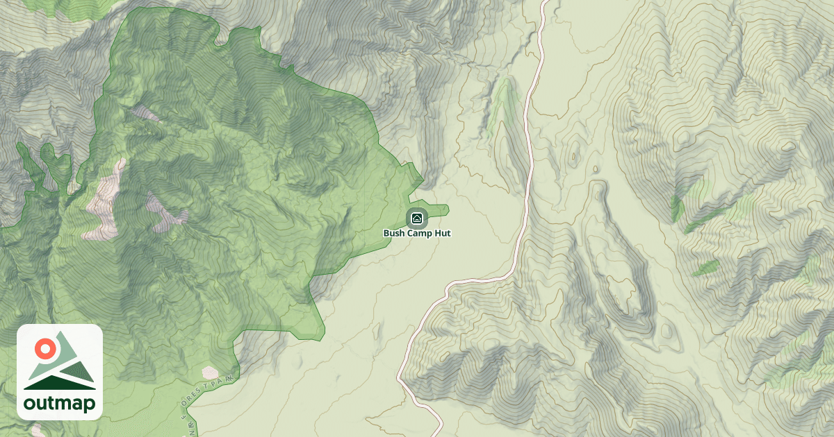 Map of Bush Camp Hut