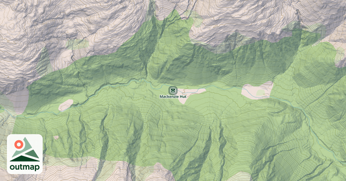 Map of Mackenzie Hut