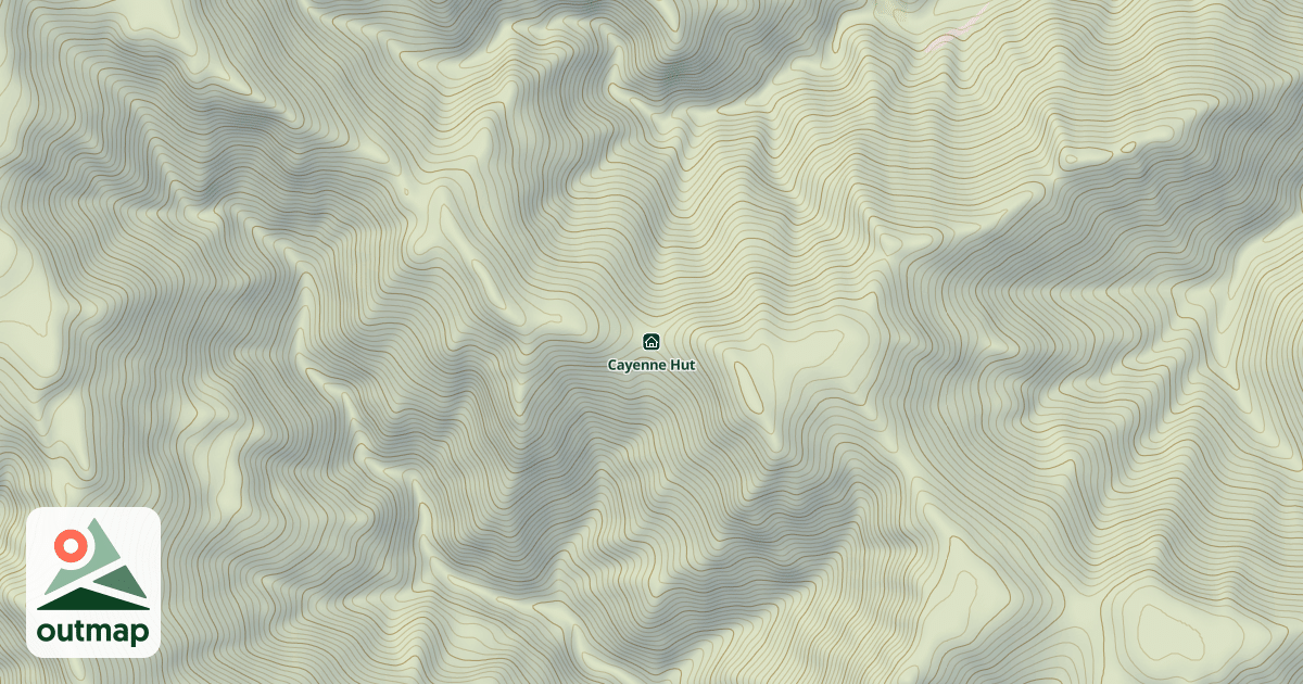 Map of Cayenne Hut
