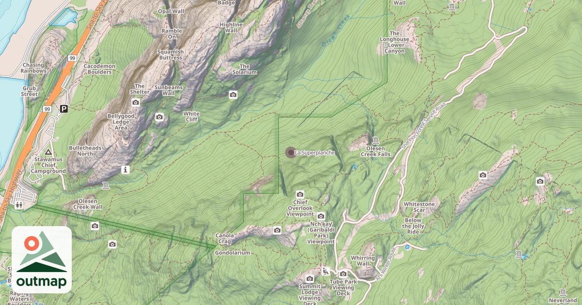 Map of La Superplanche