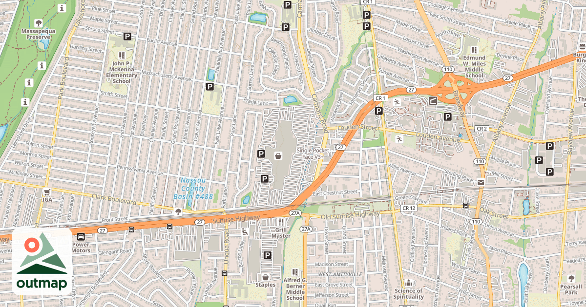 Map of Single Pocket Face