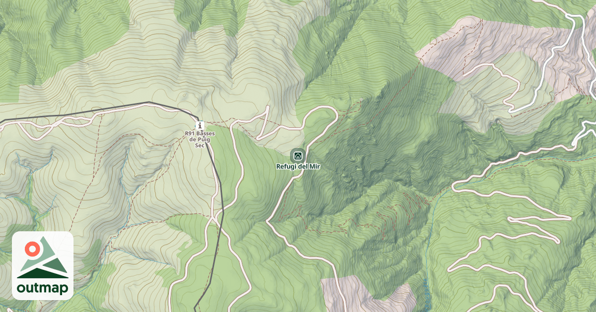 Map of Refugi del Mir