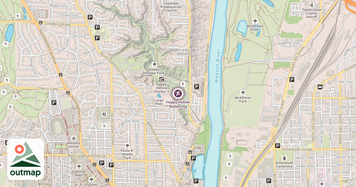 Map of Happy Hollow Buildering