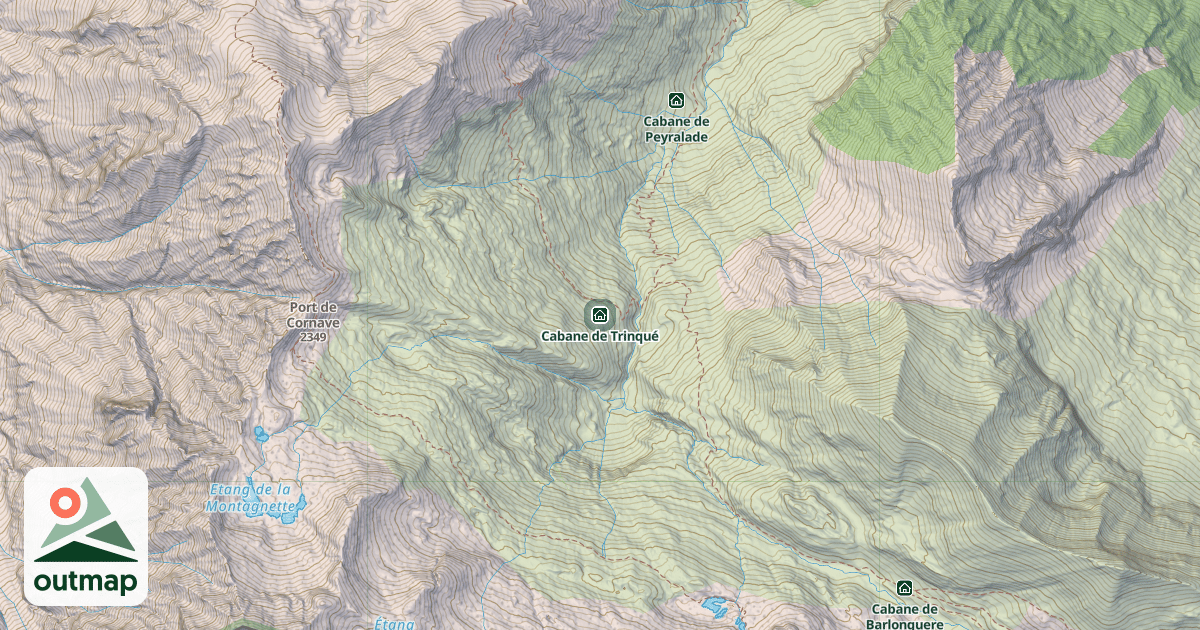 Map of Cabane de Trinqué