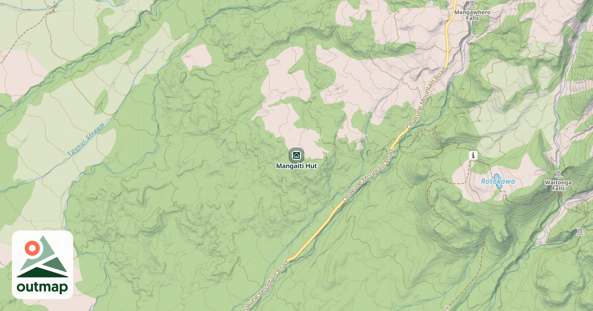 Map of Mangaiti Hut