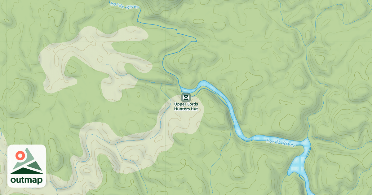 Map of Upper Lords Hunters Hut