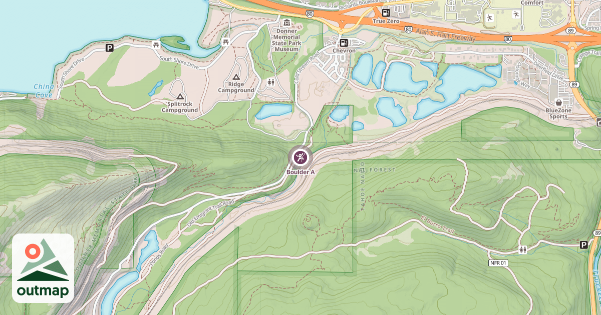 Map of Boulder A