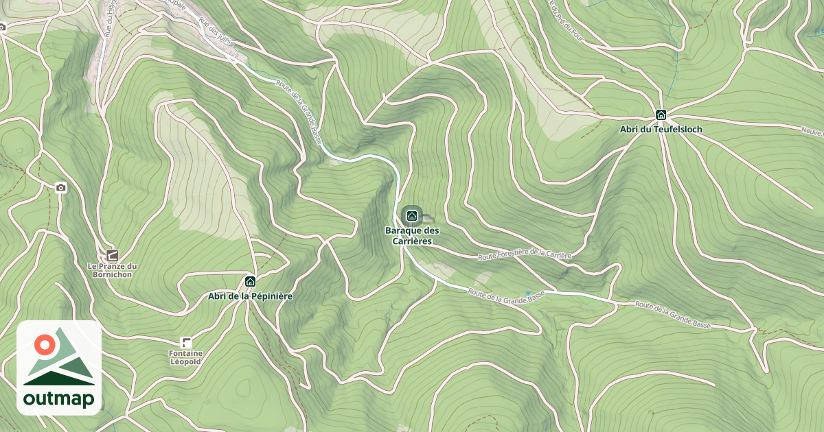 Map of Baraque des Carrières