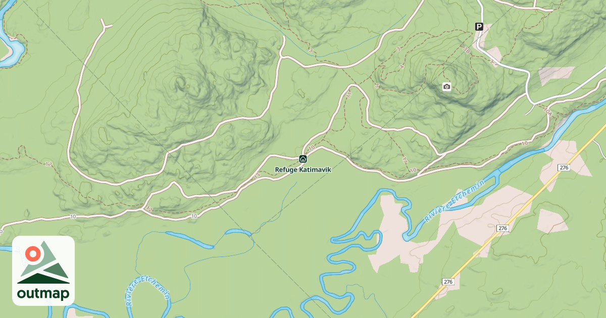 Map of Refuge Katimavik