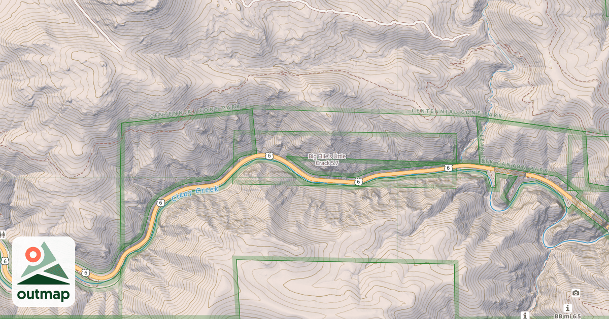 Map of Big Ellie's Little Crack