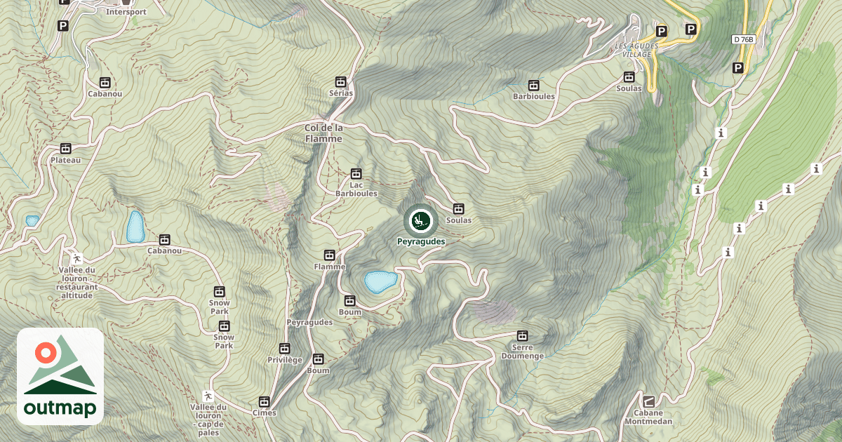 Map of Peyragudes