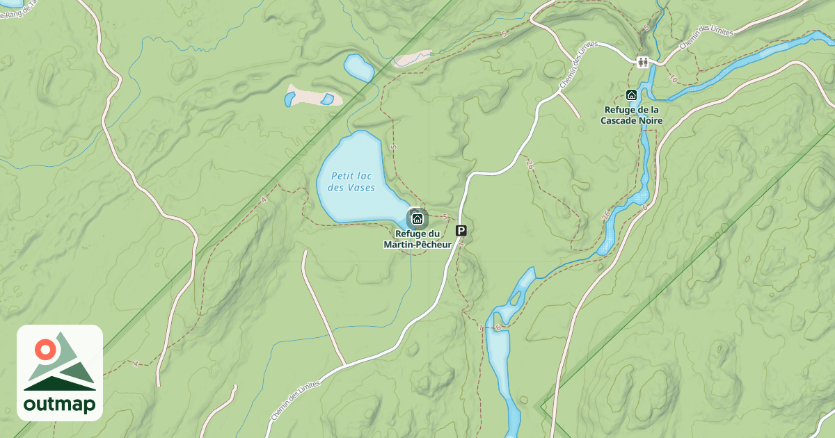 Map of Refuge du Martin-Pêcheur