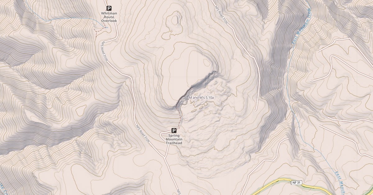 Map preview of M and M's