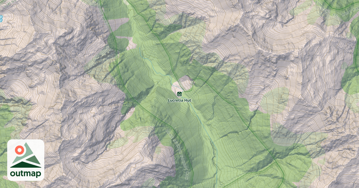 Map of Lucretia Hut