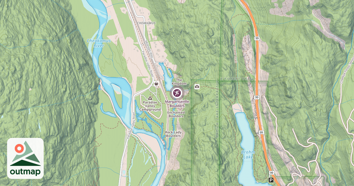 Map of Margaritaville Boulders
